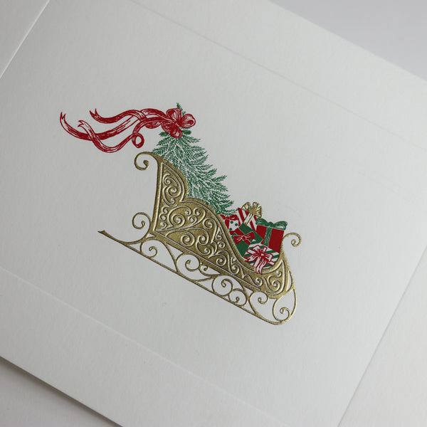 Sleigh Christmas Cards