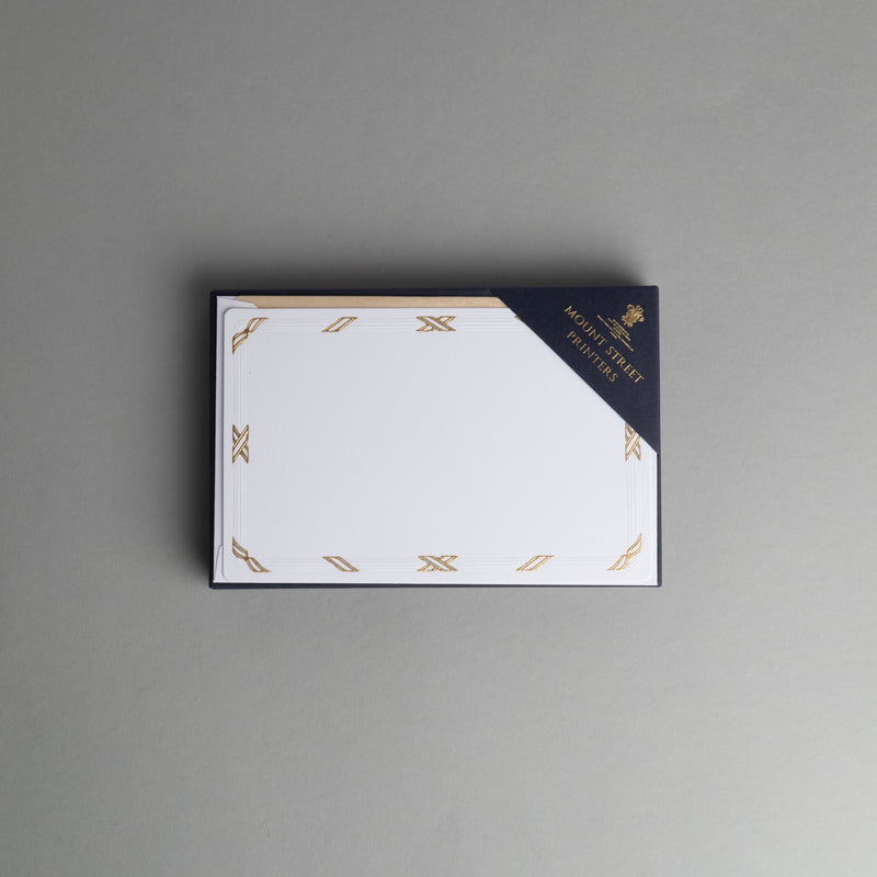 Gold Link Bordered Notecards