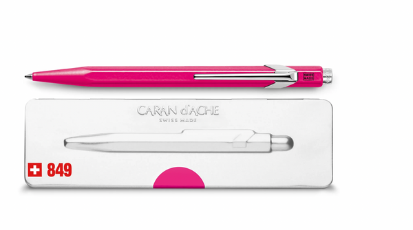 Caran d'Ache Ballpoint Pen 849  Fluo Pink With Box