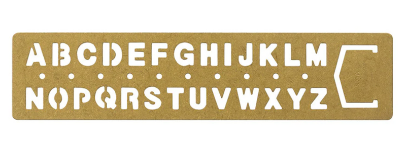 BRASS Template Bookmark Alphabet