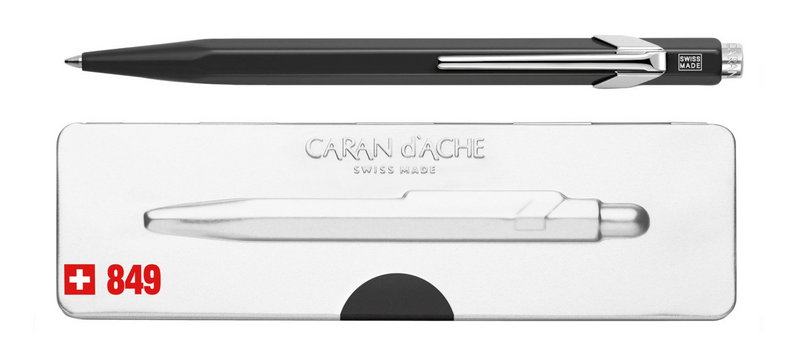 Caran d'Ache Ballpoint Pen 849 Metal X Black With Box