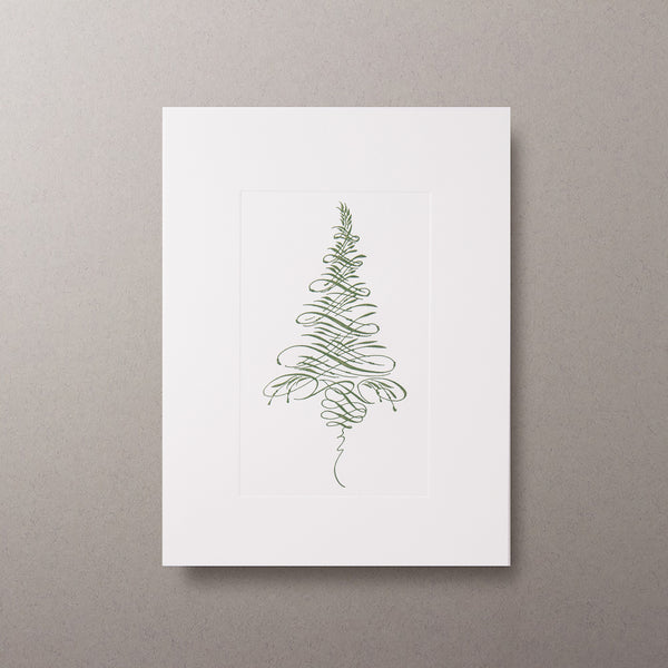 Tree Flourish Christmas Cards