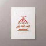 Carousel Christmas Card Front