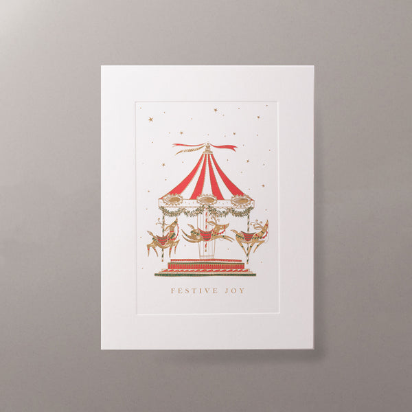 Carousel Christmas Cards Personalised