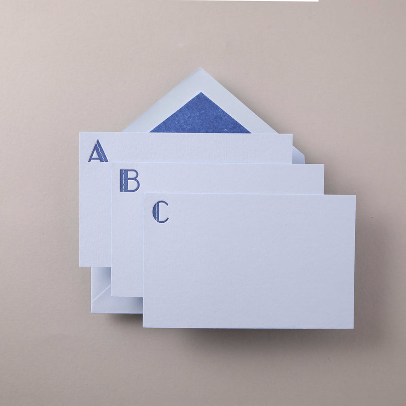 Deco Alphabet Notecards