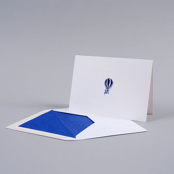 Hot Air Balloon on White Correspondence Cards