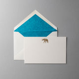 Gold Elephant Notecards