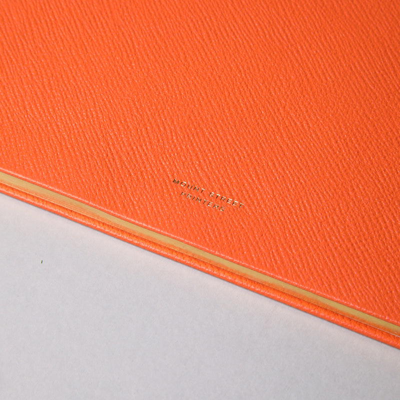 Orange Leather Notebook