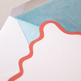 Terracotta Scallop Border Notecards