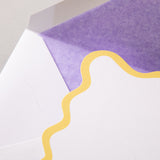 Mustard Scallop Border Notecards