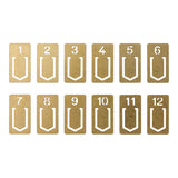 BRASS Number Clips